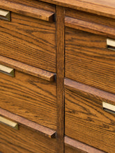Load image into Gallery viewer, Lane Pecan Wood 9 Drawer Dresser
