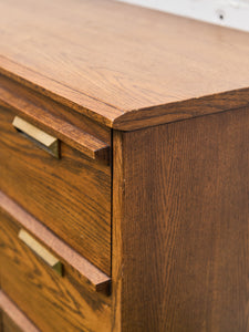 Lane Pecan Wood 9 Drawer Dresser