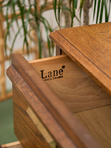 Lane Pecan Wood 9 Drawer Dresser