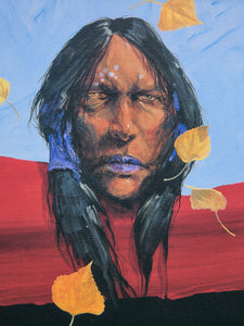Cottonwood Brave Limited Edition Print by Lawrence W. Lee