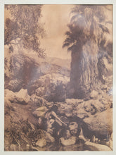 Load image into Gallery viewer, Sepia Desert Landscape with Native American Figure
