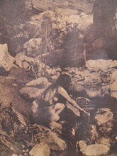 Load image into Gallery viewer, Sepia Desert Landscape with Native American Figure
