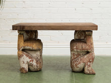 Load image into Gallery viewer, Monkey Vintage Rustic Wood Coffee Table
