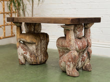 Load image into Gallery viewer, Monkey Vintage Rustic Wood Coffee Table
