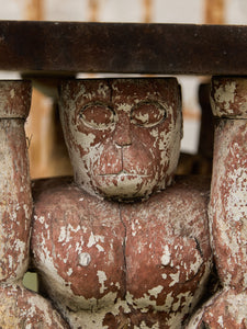 Monkey Vintage Rustic Wood Coffee Table
