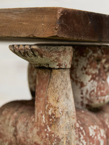 Monkey Vintage Rustic Wood Coffee Table