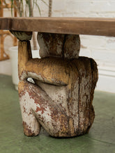Load image into Gallery viewer, Monkey Vintage Rustic Wood Coffee Table
