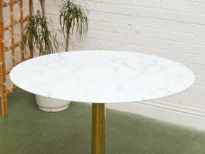 Jasmine Round Brass Base Tulip Table