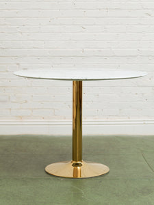 Jasmine Round Brass Base Tulip Table