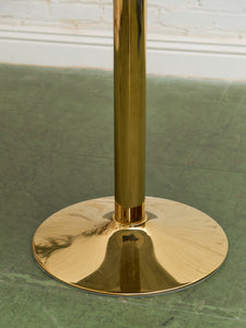 Jasmine Round Brass Base Tulip Table