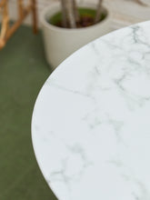 Load image into Gallery viewer, Jasmine Round Brass Base Tulip Table

