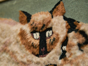 Siamese Cat Needlework, 1981