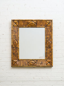 Tiki Style Mid Century Mirror