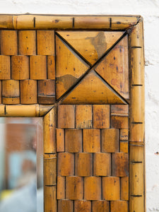 Tiki Style Mid Century Mirror