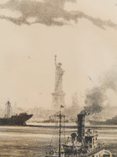 Load image into Gallery viewer, Gordon Grant - The Upper Bay-New York Lithograph Signed Original
