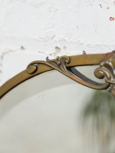 Turn of the Century Vintage Oval Beveled Mirror