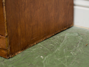 Four Drawer 1950s High Boy With Gold Hardware
