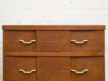 Load image into Gallery viewer, Four Drawer 1950s High Boy With Gold Hardware
