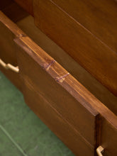 Load image into Gallery viewer, Four Drawer 1950s High Boy With Gold Hardware
