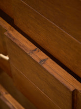 Load image into Gallery viewer, Four Drawer 1950s High Boy With Gold Hardware
