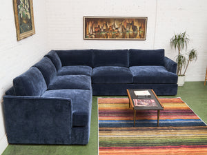 Michonne 3 Piece Corner Sofa in Amici Indigo