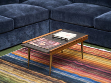 Load image into Gallery viewer, Danish Modern Vintage Black Top Coffee Table
