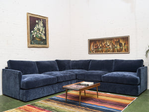 Michonne 3 Piece Corner Sofa in Amici Indigo