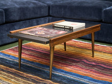 Load image into Gallery viewer, Danish Modern Vintage Black Top Coffee Table
