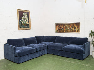 Michonne 3 Piece Corner Sofa in Amici Indigo