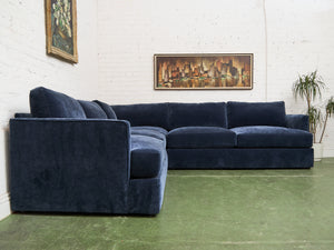 Michonne 3 Piece Corner Sofa in Amici Indigo