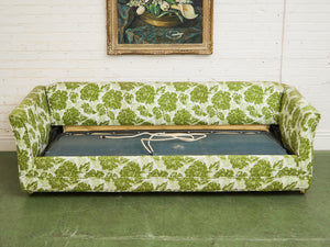 1960’s Floral Green Sofa Bed
