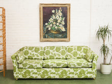 Load image into Gallery viewer, 1960’s Floral Green Sofa Bed
