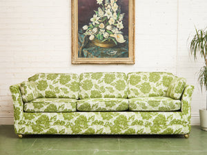 1960’s Floral Green Sofa Bed