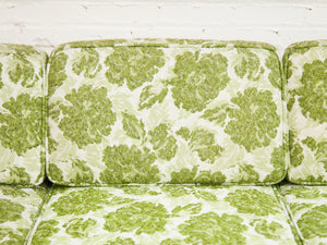1960’s Floral Green Sofa Bed