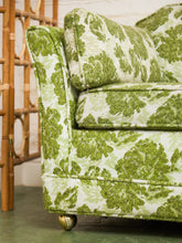Load image into Gallery viewer, 1960’s Floral Green Sofa Bed
