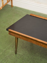 Load image into Gallery viewer, Danish Modern Vintage Black Top Coffee Table
