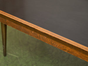 Danish Modern Vintage Black Top Coffee Table
