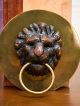 Load image into Gallery viewer, Brass Carved Wood Bookends
