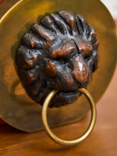 Load image into Gallery viewer, Brass Carved Wood Bookends
