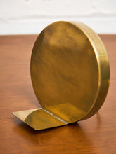 Load image into Gallery viewer, Brass Carved Wood Bookends
