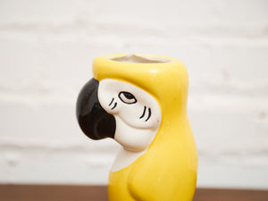 Toucan Tiki Ceramic Hand Painted Chartreuse Drinkware