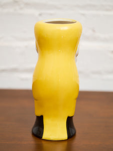 Toucan Tiki Ceramic Hand Painted Chartreuse Drinkware