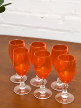 Load image into Gallery viewer, Pop Art Orange Wine Glasses
