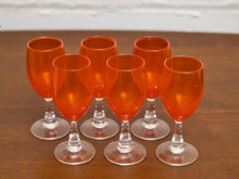 Load image into Gallery viewer, Pop Art Orange Wine Glasses
