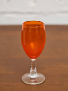 Pop Art Orange Wine Glasses