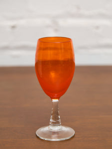 Pop Art Orange Wine Glasses