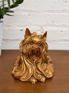 Kay Finch Vintage California Gold Ceramic Shih Tzu Dog