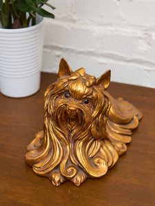 Kay Finch Vintage California Gold Ceramic Shih Tzu Dog