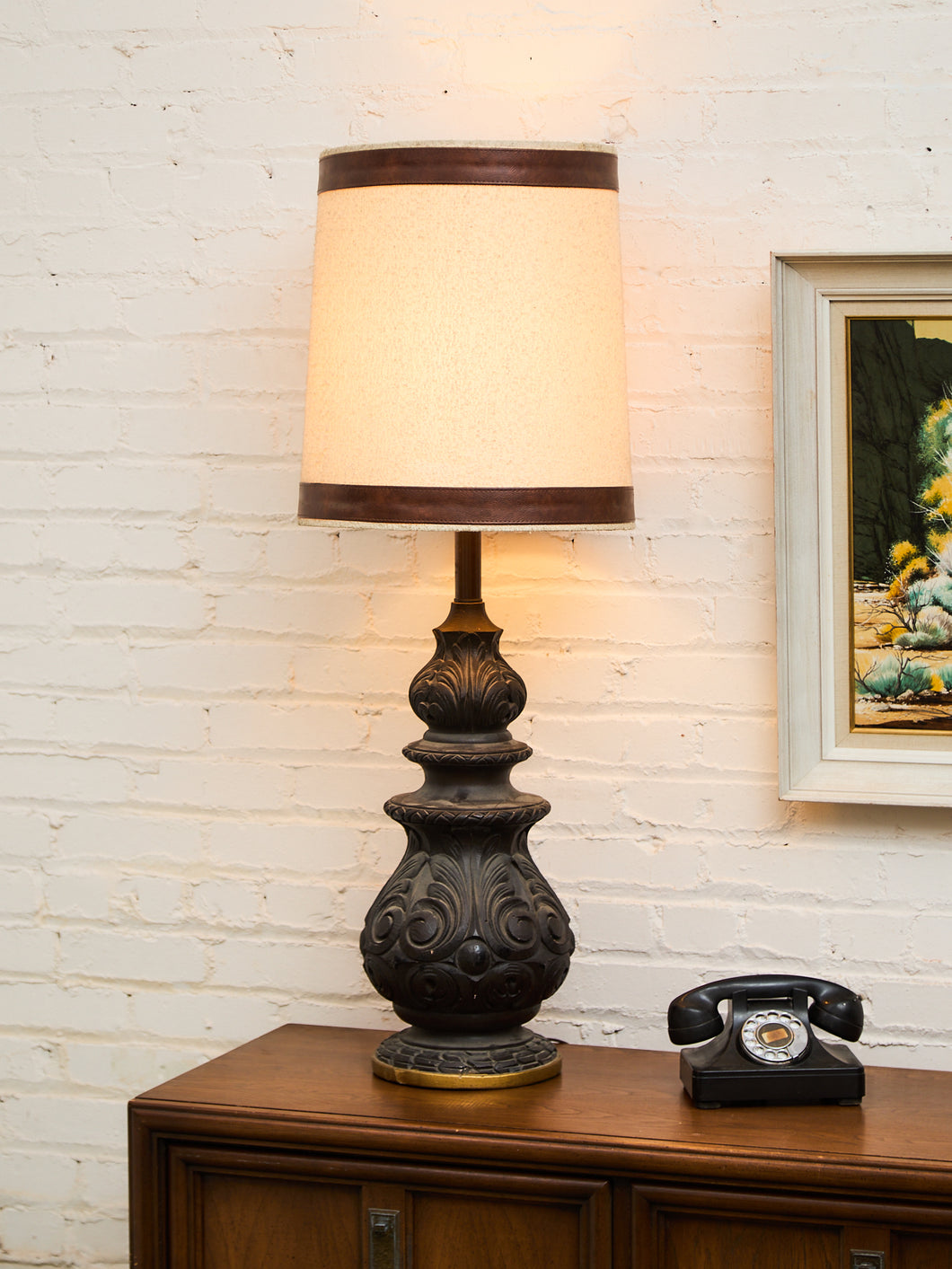 Ornate Vintage Hollywood Regency Original Table Lamp