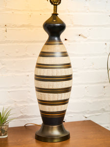 Gold and Black Striped Lamp